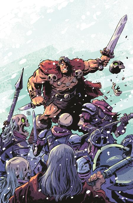 CONAN THE BARBARIAN TIDES OF THE TYRANT KING #4 (OF 4) CVR E DEREK LAUFMAN VIRGIN CARDSTOCK VAR