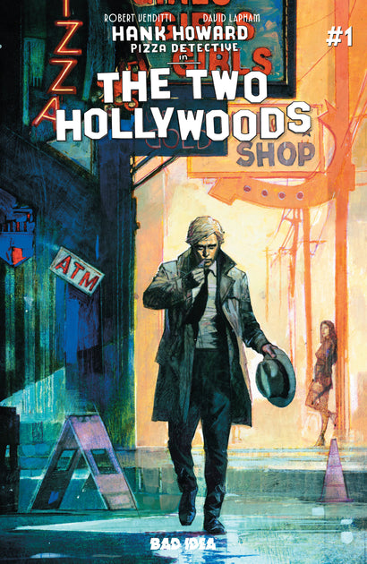 HANK HOWARD, PIZZA DETECTIVE: THE TWO HOLLYWOODS #1 COVER A ALEX MALEEV VARIANT