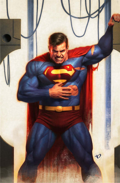 SUPERMAN #34 COVER D ARIEL OLIVETTI CARD STOCK VARIANT (DC K.O.)