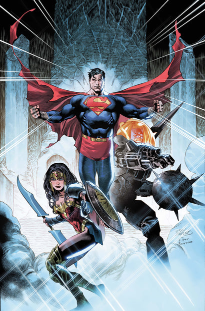 JUSTICE LEAGUE UNLIMITED #15 COVER C EDDY BARROWS & EBER FERREIRA CARD STOCK VARIANT (DC K.O.)