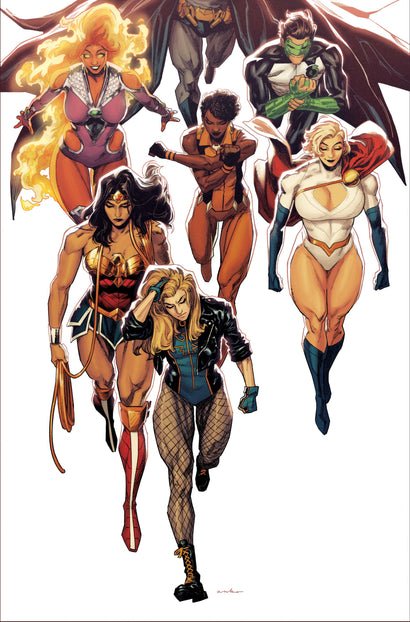 JUSTICE LEAGUE UNLIMITED #15 COVER D KRIS ANKA CARD STOCK VARIANT (DC K.O.)
