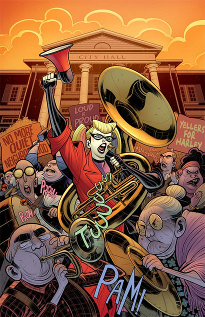 HARLEY QUINN #58 COVER D ELIZABETH TORQUE CARD STOCK VARIANT