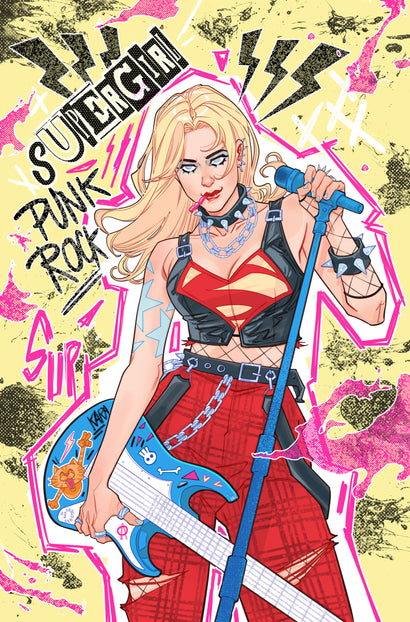 SUPERGIRL #9 COVER F MARGUERITE SAUVAGE PUNK ROCK CARD STOCK VARIANT