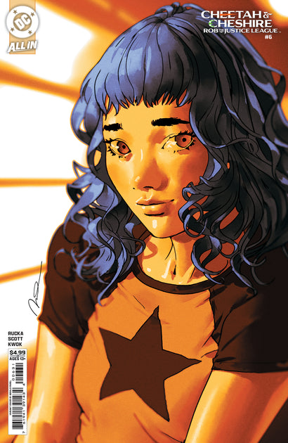 CHEETAH AND CHESHIRE ROB THE JUSTICE LEAGUE #6 COVER B GERALD PAREL CARD STOCK VARIANT