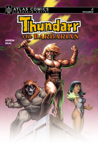 THUNDARR THE BARBARIAN #1 COVER H JOSEPH MICHAEL LINSNER SIGNED ATLAS EDITION VARIANT