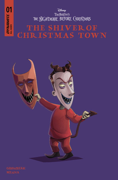 TIM BURTONS THE NIGHTMARE BEFORE CHRISTMAS THE SHIVER OF CHRISTMAS TOWN #1 COVER D DISNEY LIBRARY VARIANT