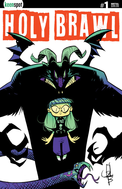 HOLY BRAWL #1 COVER D ATHILA FABBIO WHITE METAL VARIANT