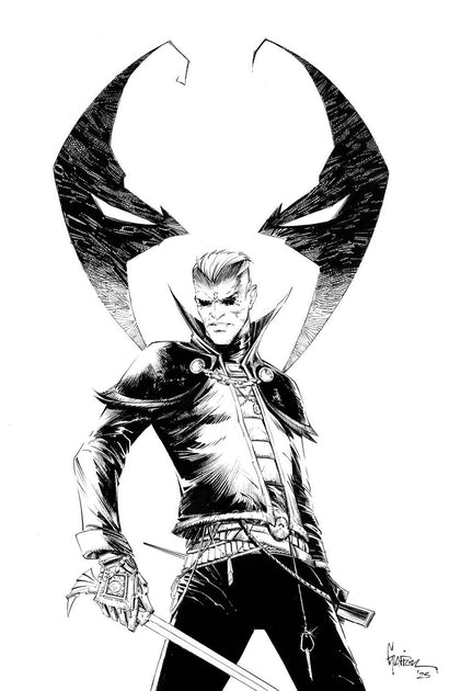 SPAWN THE CURSE OF SHERLEE JOHNSON #5 COVER C JONATHAN GLAPION B&W VIRGIN VARIANT