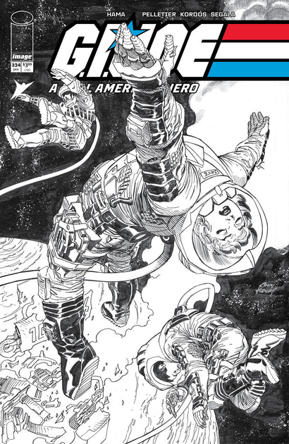 GI JOE A REAL AMERICAN HERO #324 COVER B ANDY KUBERT B&W VARIANT