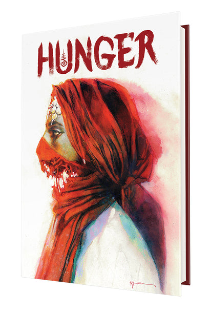 HUNGER HARDCOVER BILL SIENKIEWICZ PREMIERE ED WITH GOLD FOIL SLIPCASE Solicited Thru Other Distributors