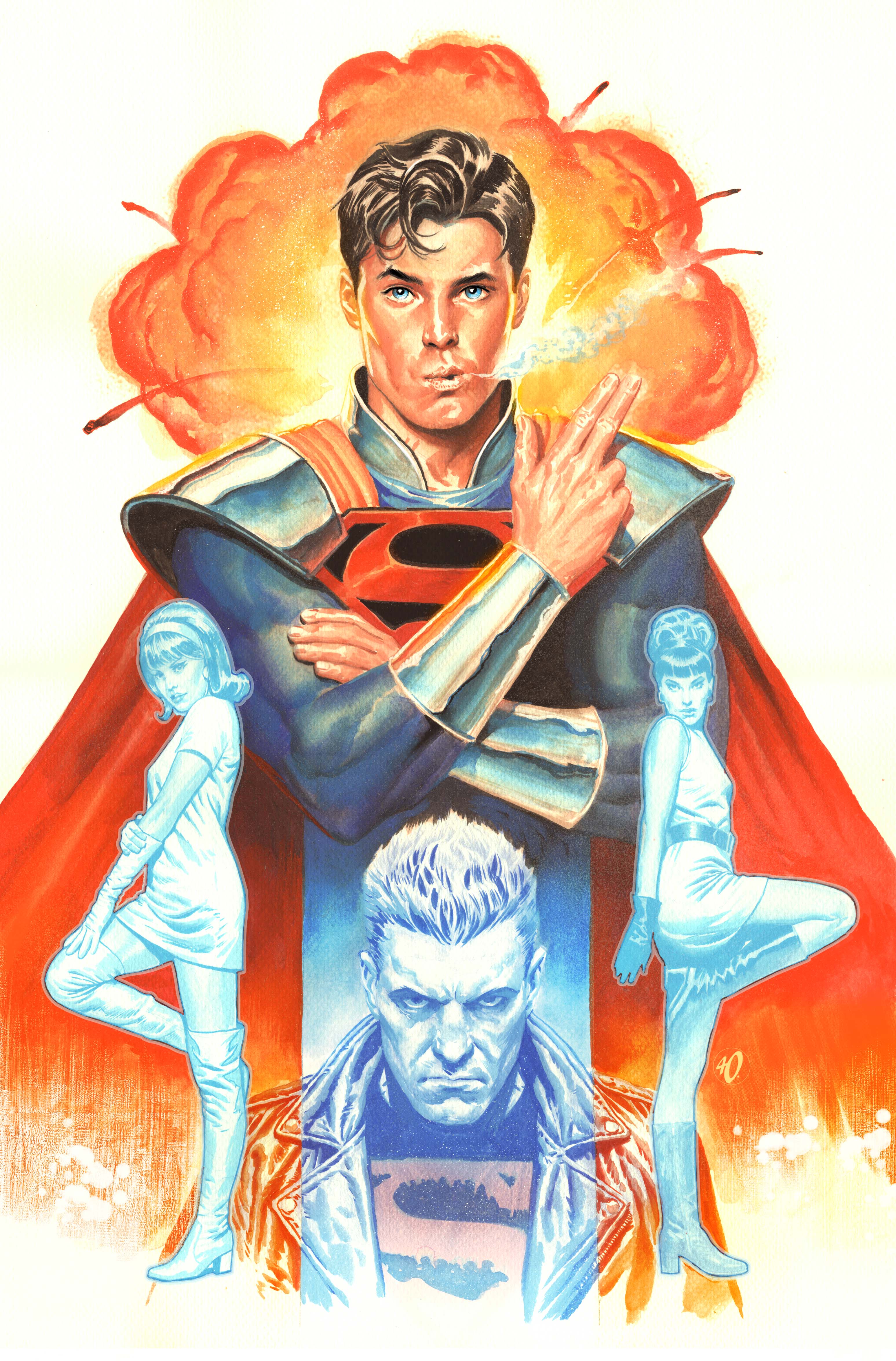 SUPERBOY-PRIME SPECIAL #1 (ONE SHOT) CVR D ARIEL OLIVETTI CARD STOCK VAR