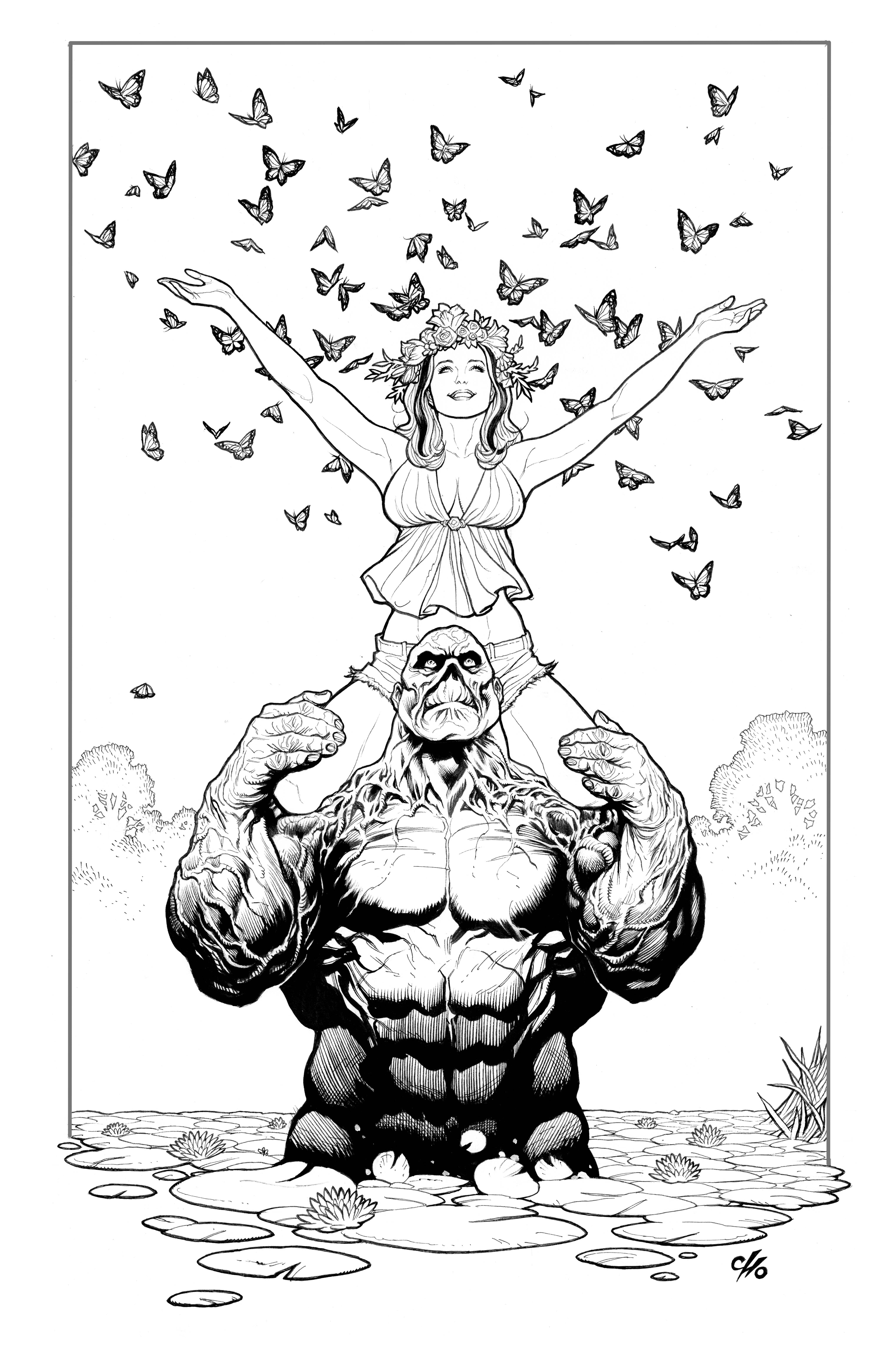DCS CRAZY LITTLE SWAMP THING CALLED LOVE #1 (ONE SHOT) CVR B FRANK CHO CARD STOCK VAR