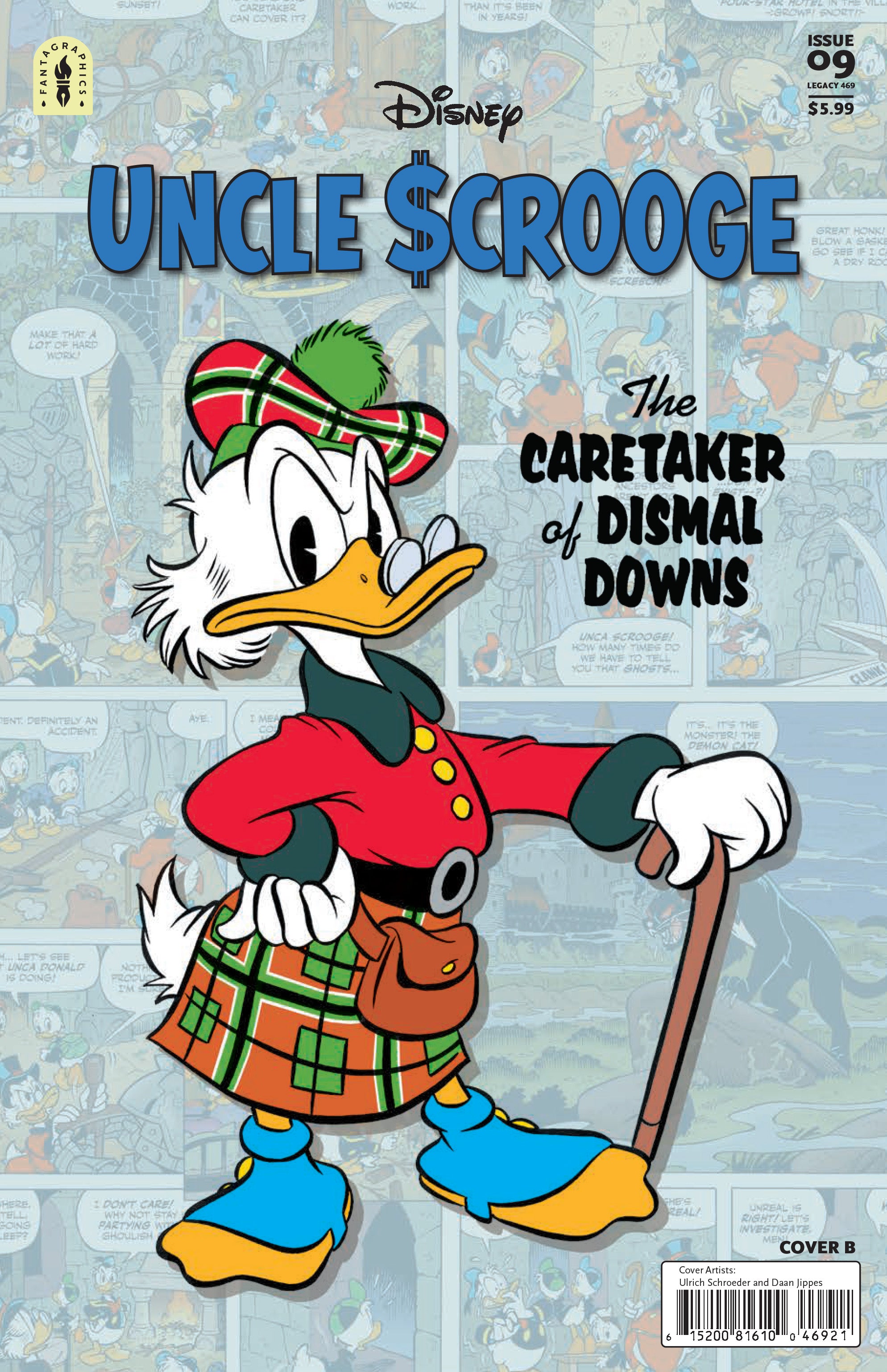 UNCLE SCROOGE LEGACY #469 CARETAKER OF DISMAL DOWNS CVR B DAAN JIPPES ULRICH SCHROEDER VAR