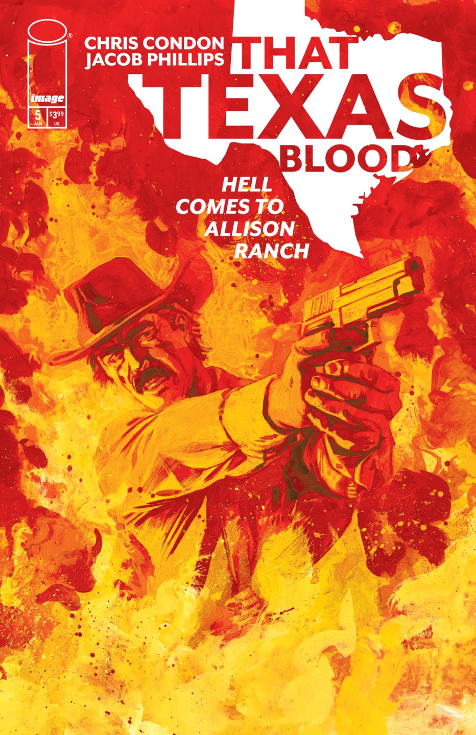 THAT TEXAS BLOOD HELL COMES TO ALLISON RANCH #5 (OF 6) CVR A JACOB PHILLIPS