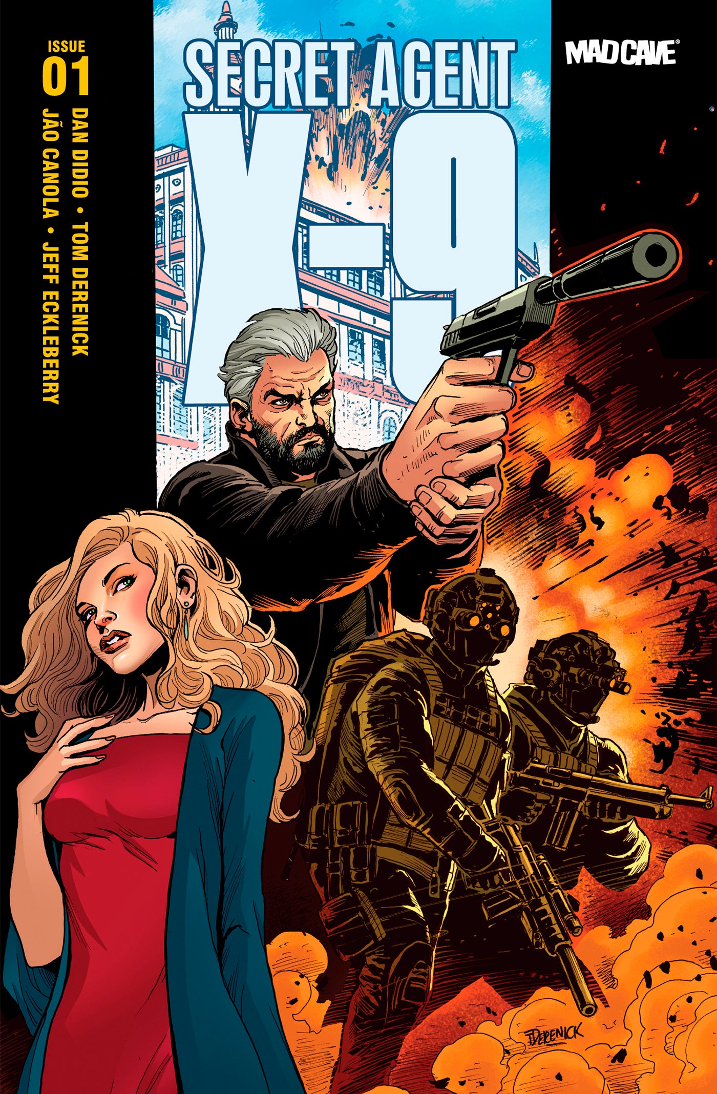 SECRET AGENT X9 #1 CVR C TOM DERENICK VAR