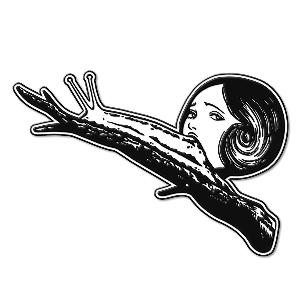 JUNJI ITO SLUG GIRL BRANCH ENAMEL PIN BADGE
