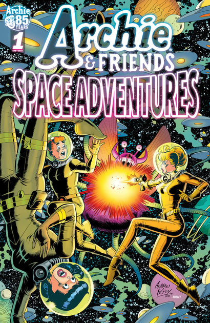 ARCHIE & FRIENDS #20 SPACE ADVENTURES COVER B ANDREW PEPOY JASON MILLET VARIANT