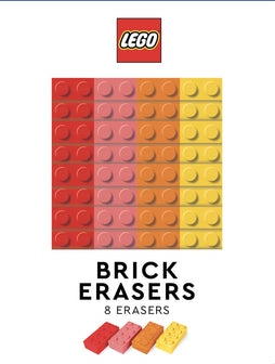 LEGO BRICK ERASERS (MULTICOLOR PACK OF 8)