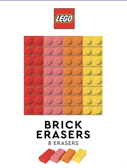LEGO BRICK ERASERS (MULTICOLOR PACK OF 8)