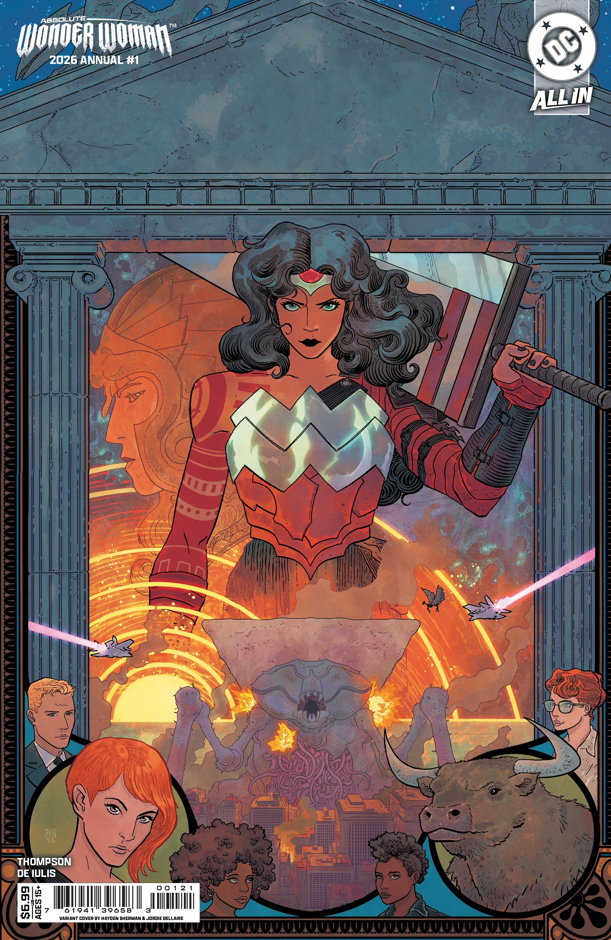 ABSOLUTE WONDER WOMAN ANNUAL 2026 #1 (ONE SHOT) COVER B HAYDEN SHERMAN CARD STOCK VARIANT