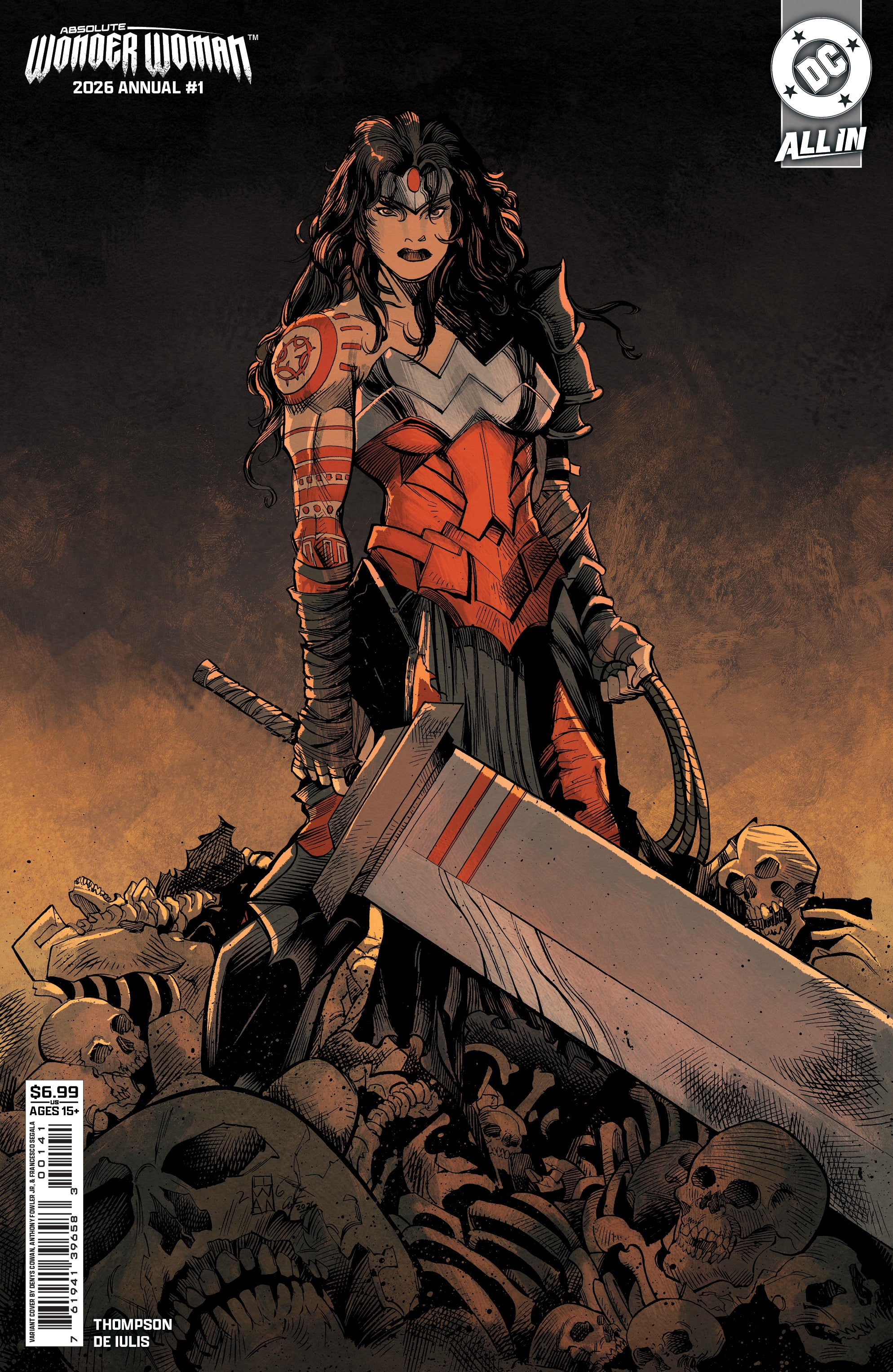 ABSOLUTE WONDER WOMAN ANNUAL 2026 #1 (ONE SHOT) COVER D DENYS COWAN CARD STOCK VARIANT