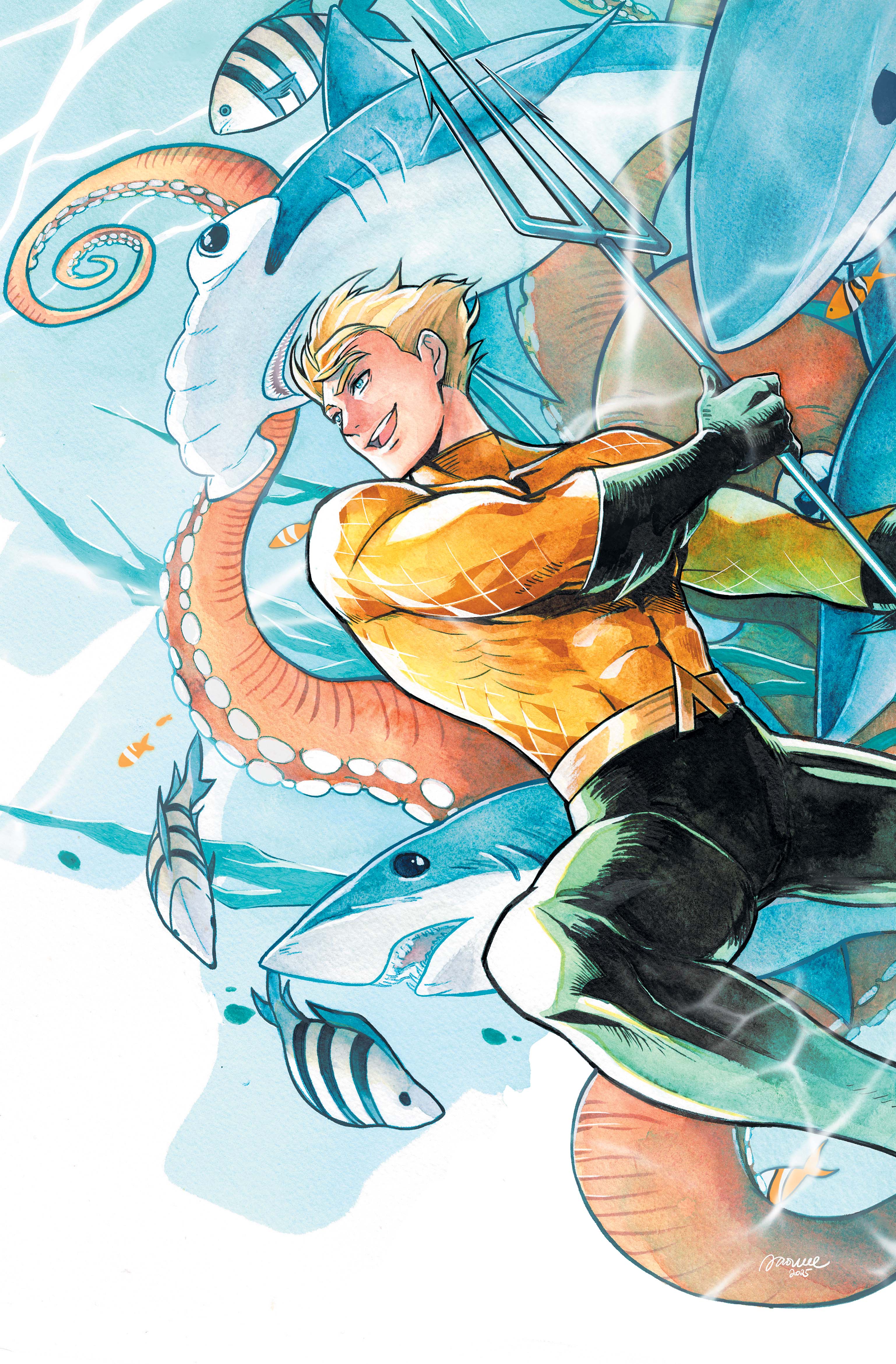 AQUAMAN #14 COVER D SAOWEE CARD STOCK VARIANT