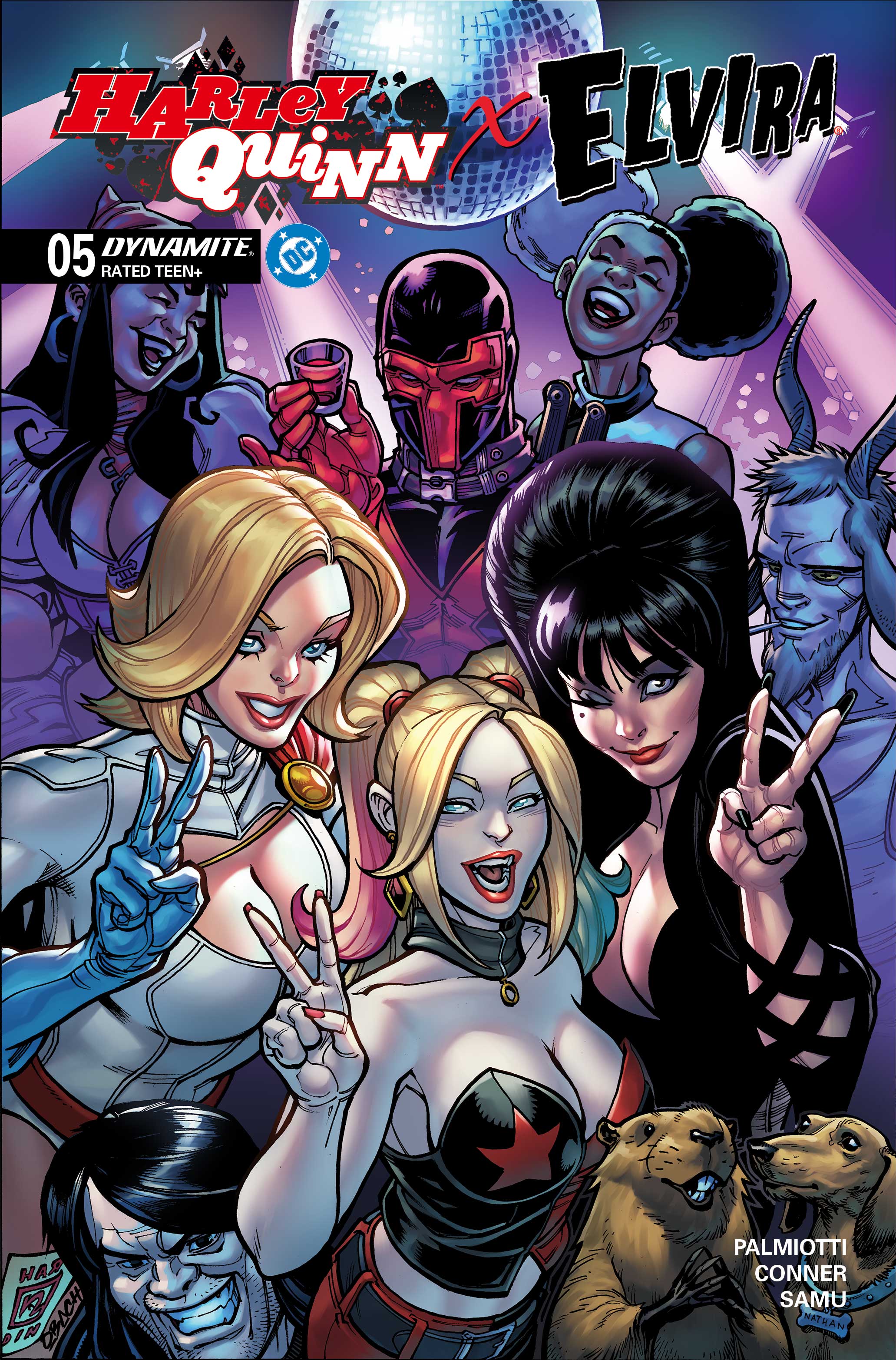 HARLEY QUINN X ELVIRA #5 COVER B CHAD HARDIN VARIANT