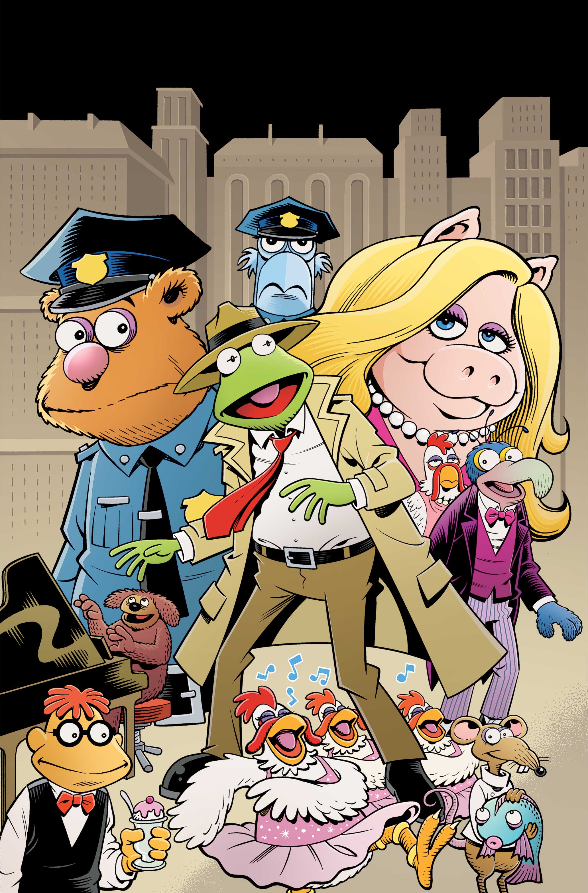 MUPPETS NOIR #1 COVER E ROGER LANGRIDGE METAL VIRGIN VARIANT
