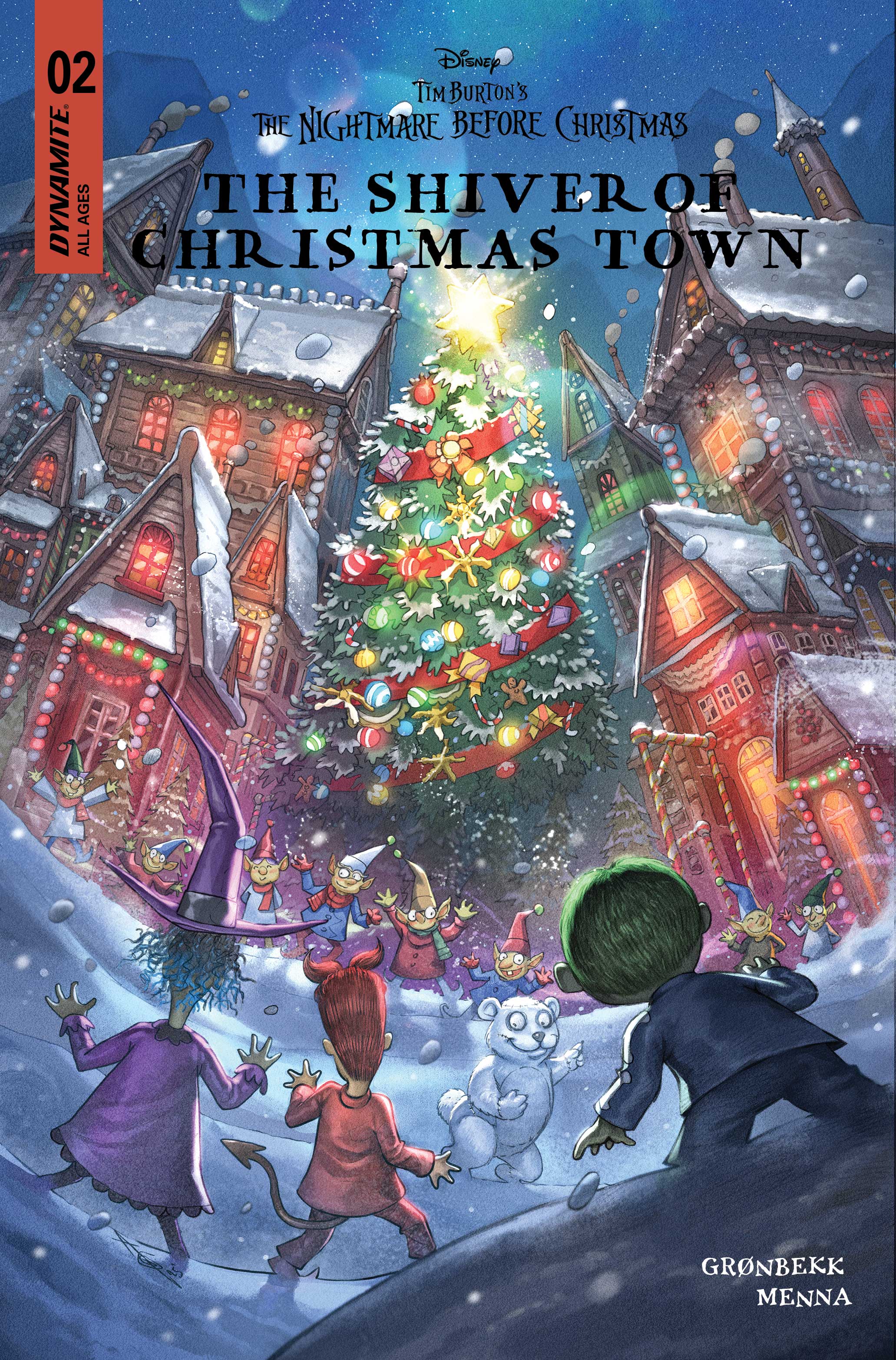 TIM BURTONS THE NIGHTMARE BEFORE CHRISTMAS THE SHIVER OF CHRISTMAS TOWN #2 COVER C ALAN QUAH VARIANT