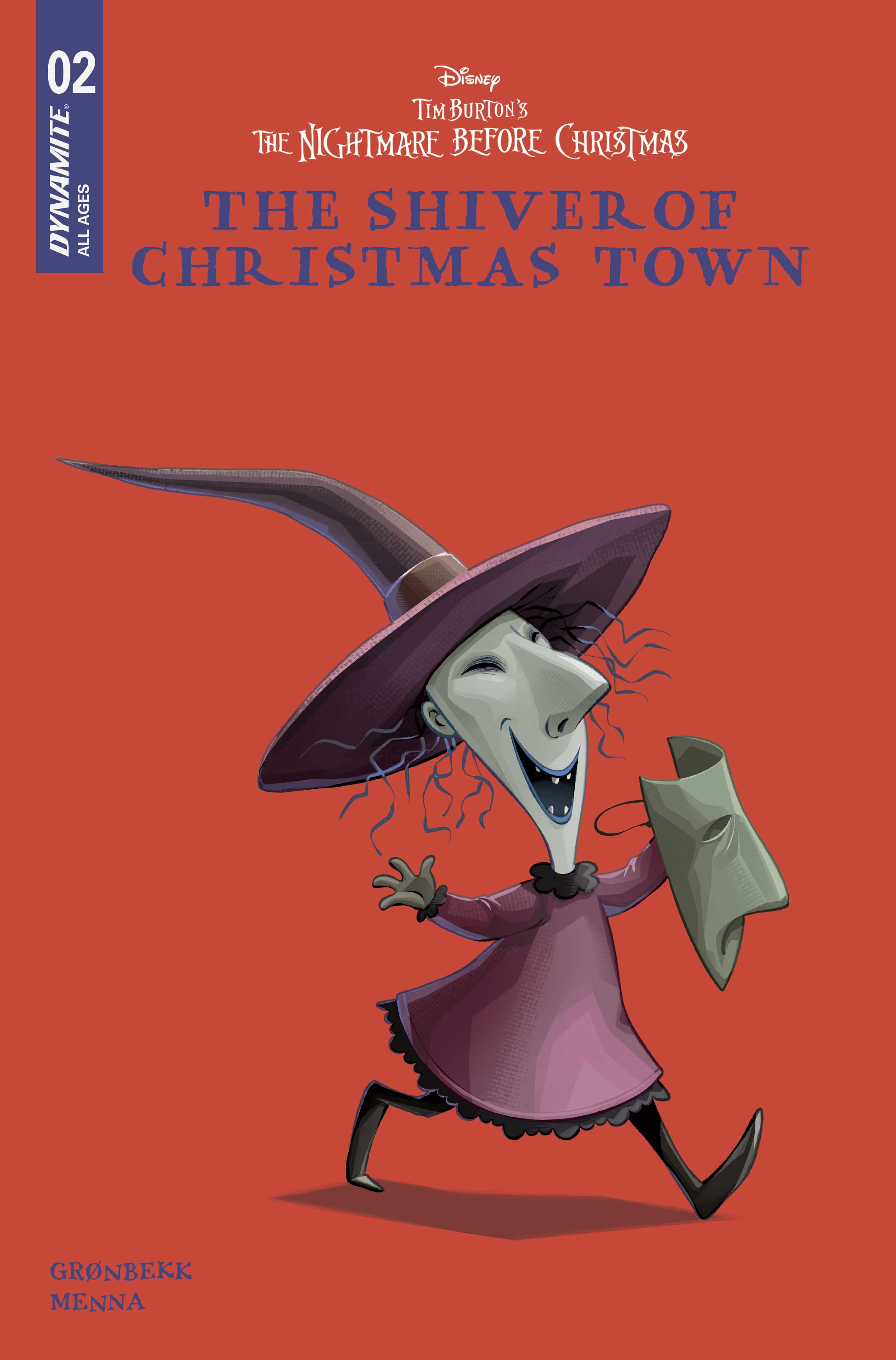 TIM BURTONS THE NIGHTMARE BEFORE CHRISTMAS THE SHIVER OF CHRISTMAS TOWN #2 COVER D DISNEY LIBRARY VARIANT