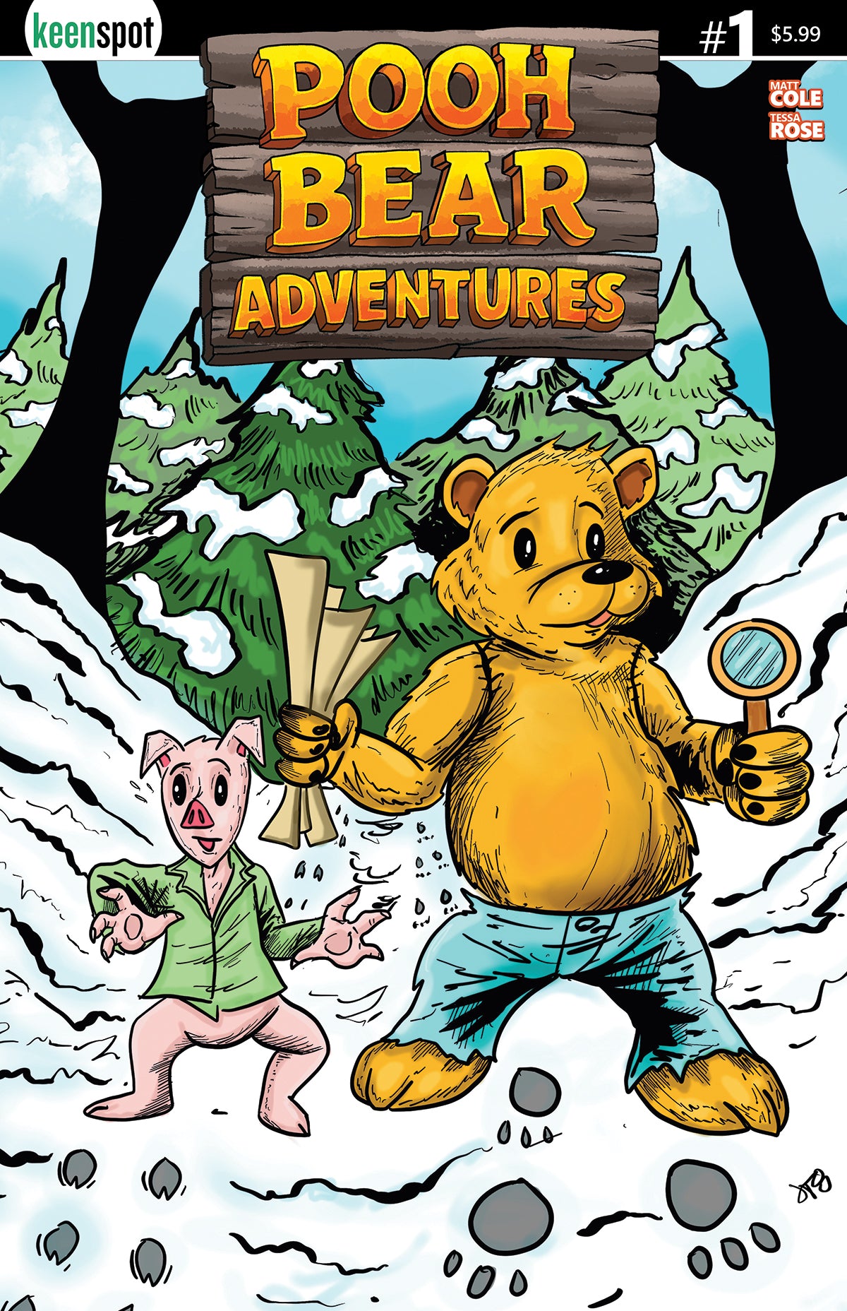 POOH BEAR ADVENTURES #1 COVER C  JASON TURNER (BAGGED WITH TRADING CARD) 