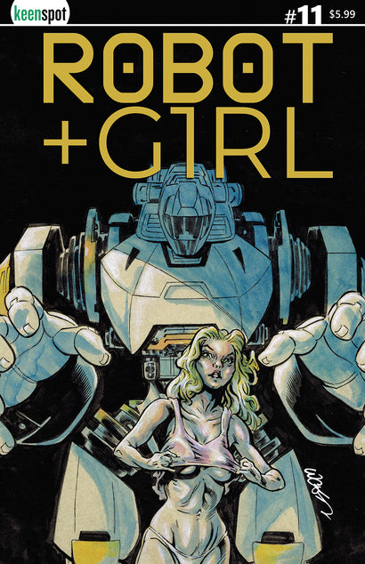 ROBOT + GIRL #11 COVER C JOHN LUCAS BAGGED WITH TRADING CARD VARIANT