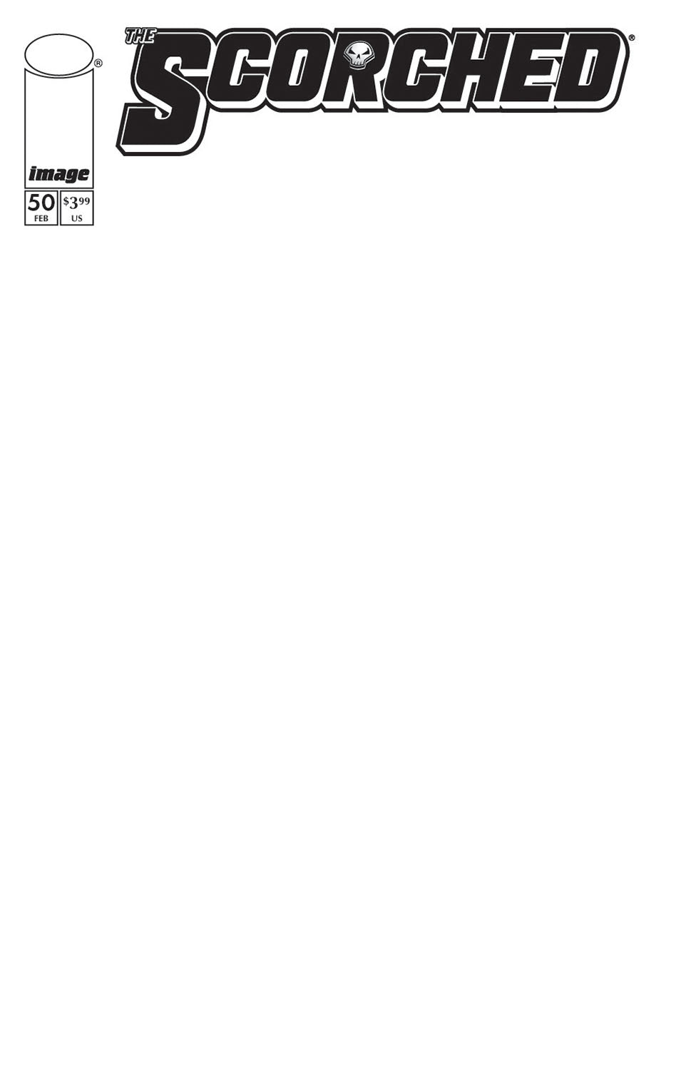 SPAWN SCORCHED #50 COVER D BLANK SKETCH VARIANT