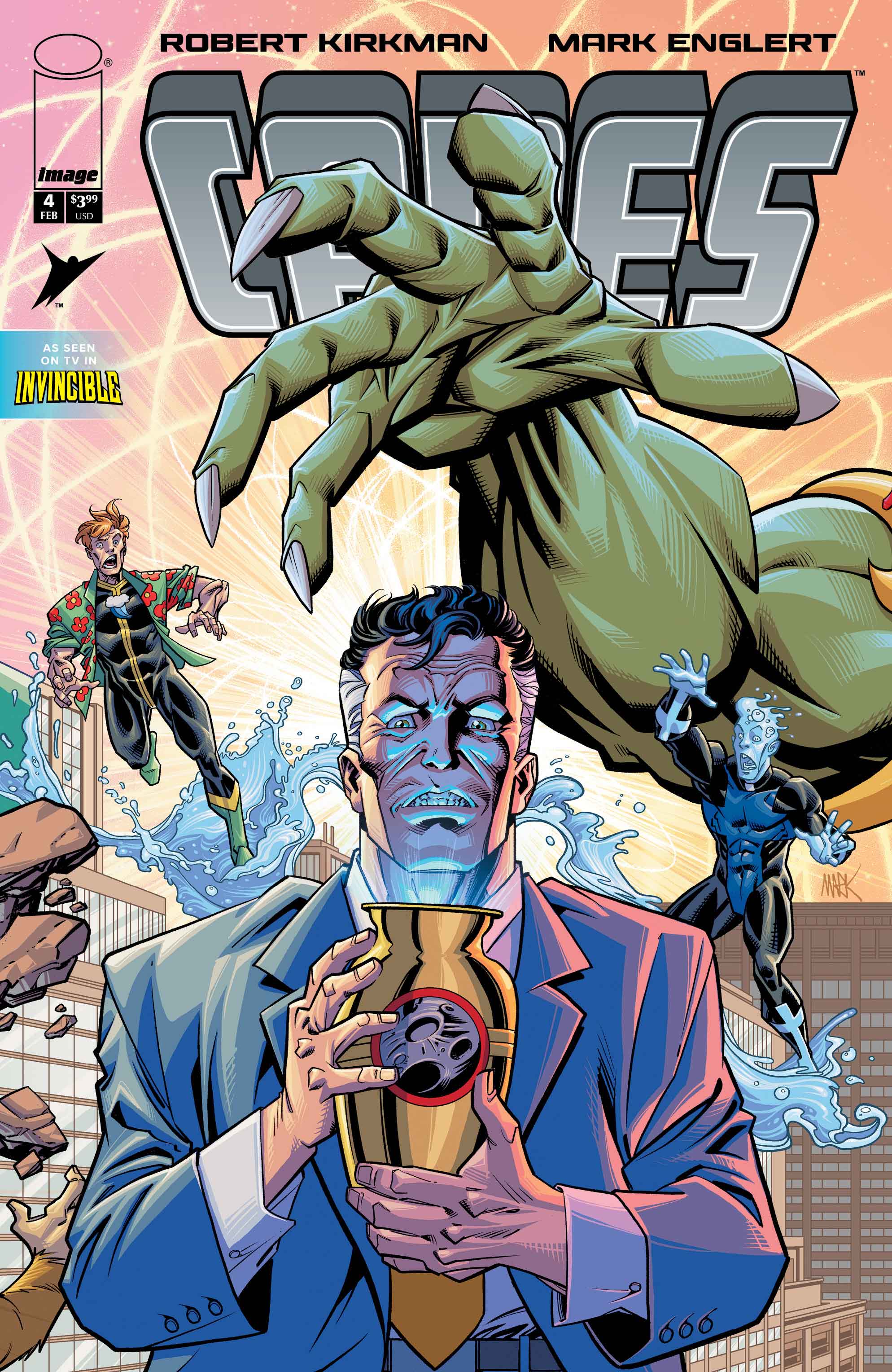 INVINCIBLE UNIVERSE CAPES #4 COVER B MARK ENGLERT VARIANT