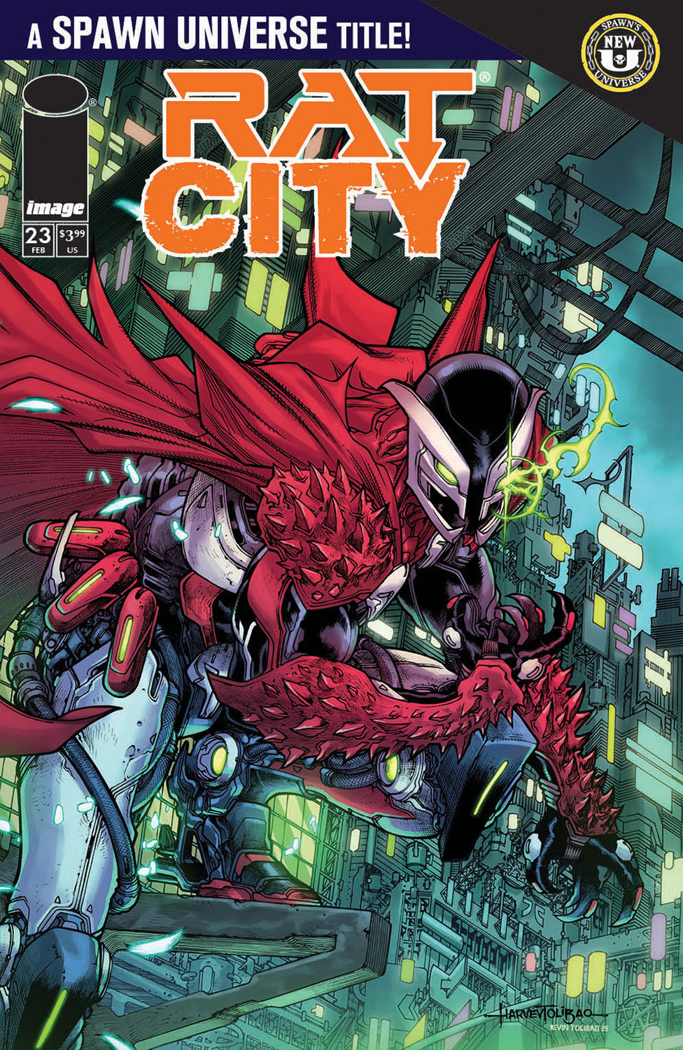 SPAWN RAT CITY #23 COVER A HARVEY TOLIBAO