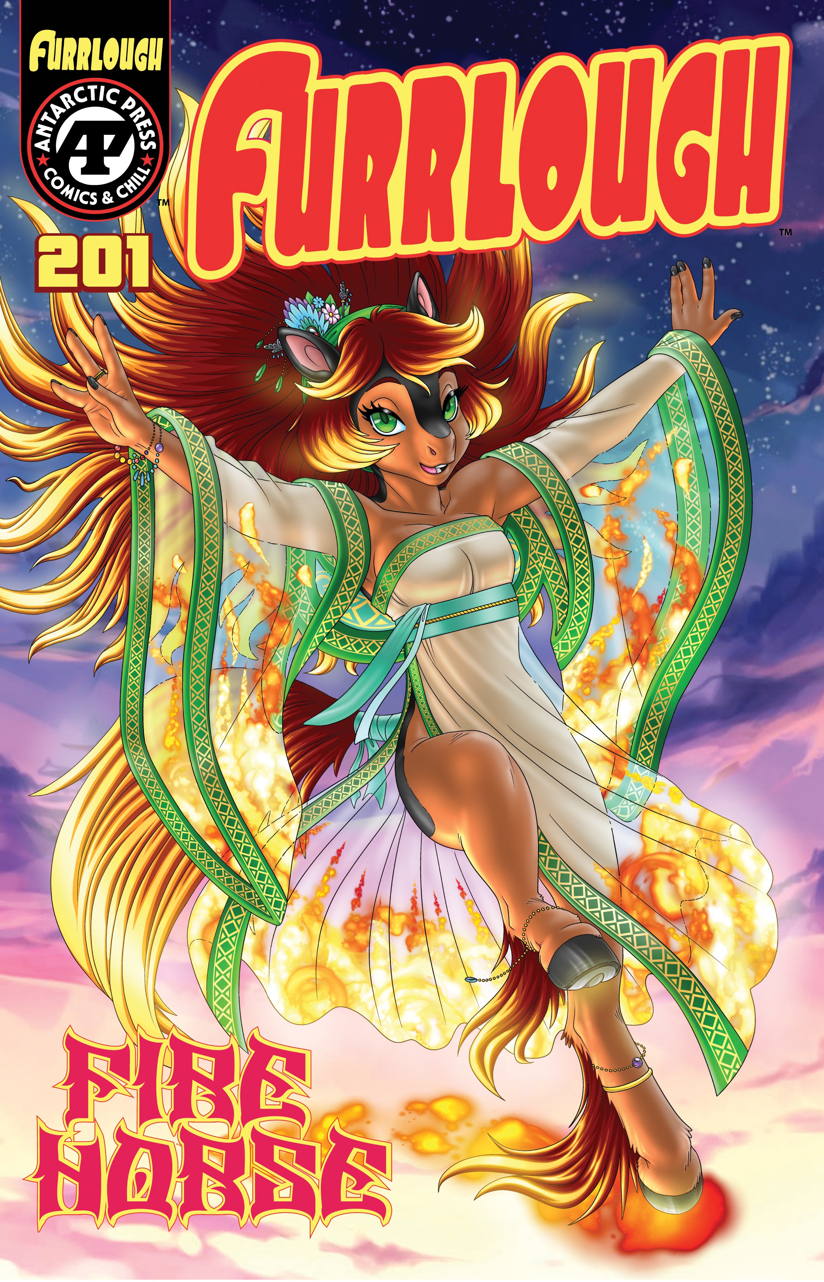 FURRLOUGH #201 COVER B HOLLY DAUGHTREY FIRE HORSE VARIANT