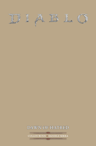 DIABLO DAWN OF HATRED #1 COVER E BLANK SKETCH VARIANT