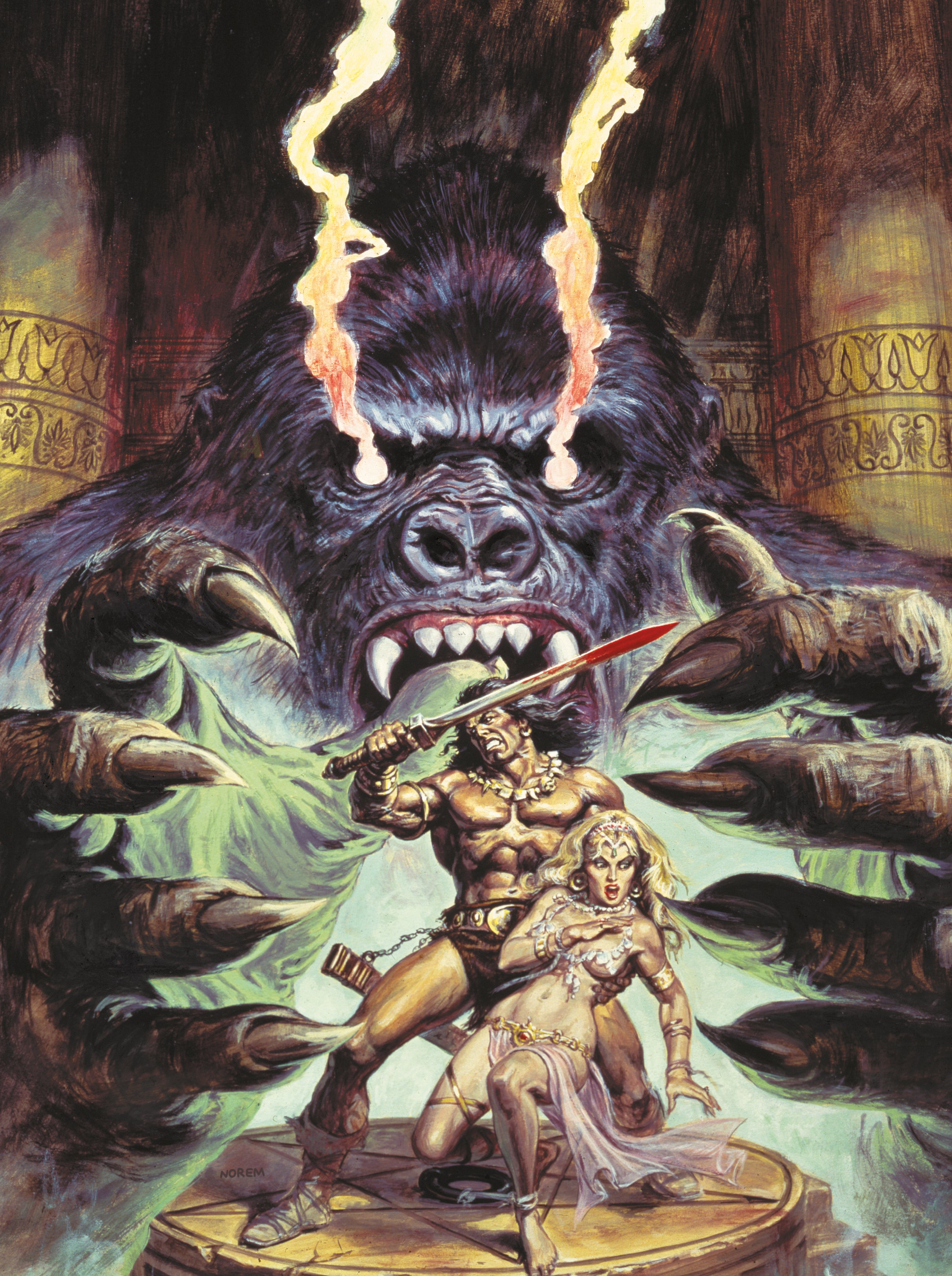 SAVAGE SWORD OF CONAN REFORGED #3 COVER D EARL NOREM VIRGIN VARIANT