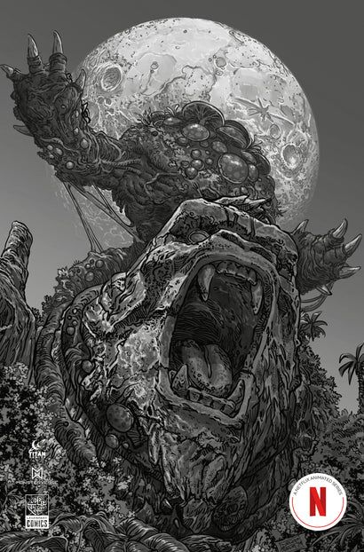 ESCAPE FROM SKULL ISLAND #2 COVER D DIEGO YAPUR INKS VIRGIN VARIANT