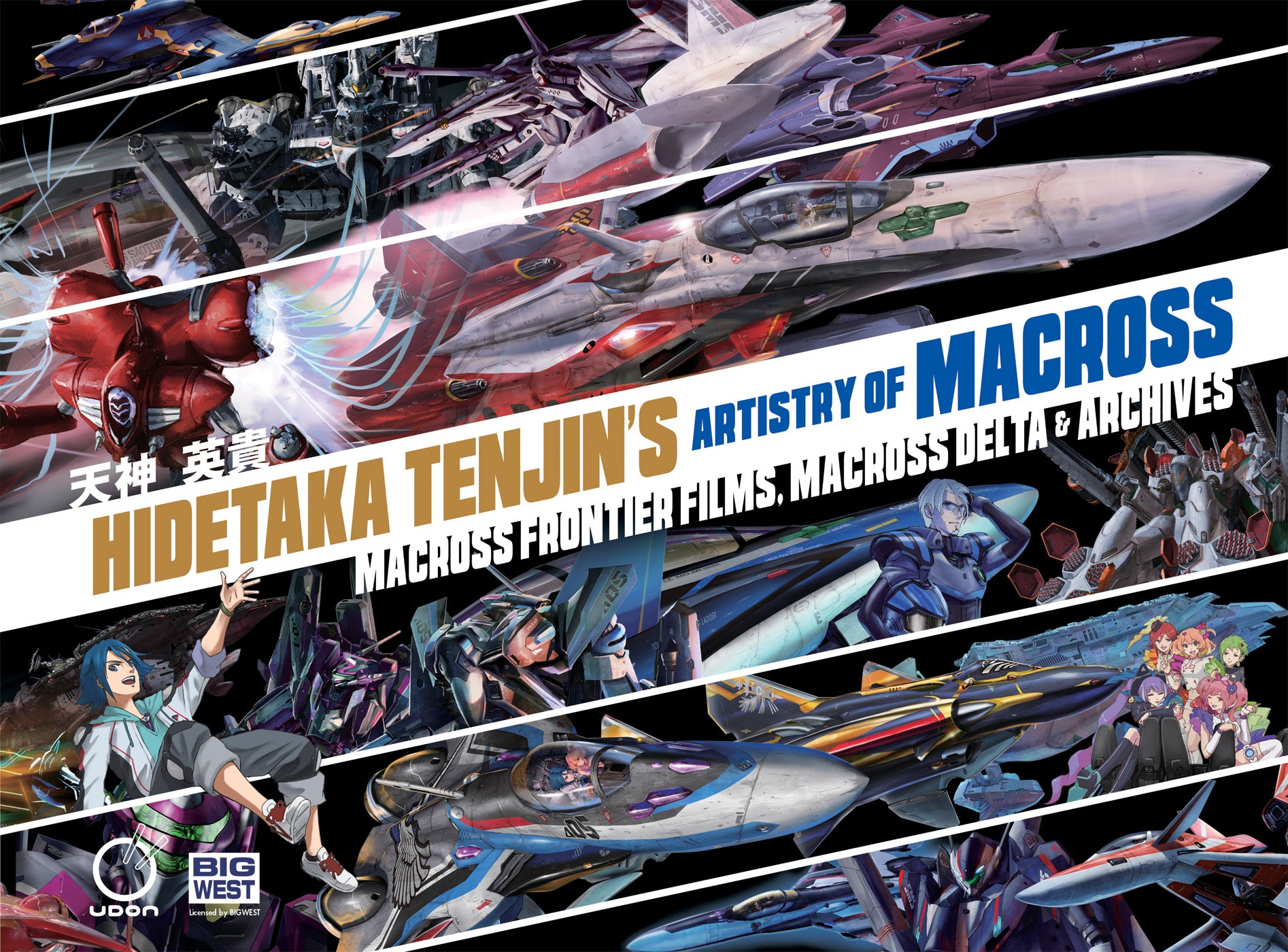 HIDETAKA TENJINS ARTISTRY OF MACROSS HARDCOVER VOL 02 MACROSS FRONTIER FILMS MACROSS DELTA