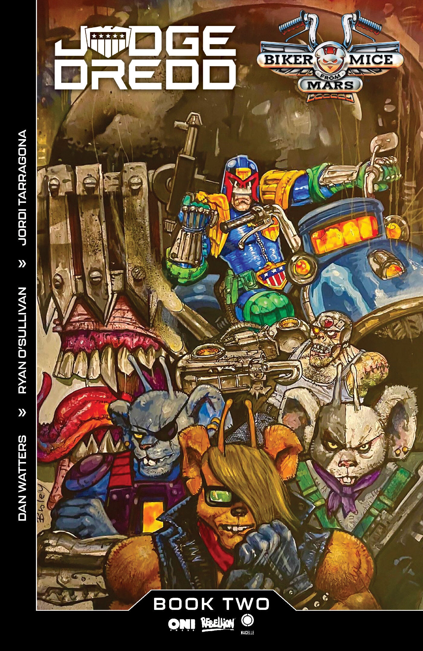 JUDGE DREDD/BIKER MICE FROM MARS #2 COVER A SIMON BISLEY