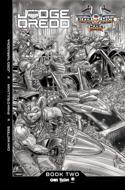 JUDGE DREDD/BIKER MICE FROM MARS #2 COVER B JUAN JOSÉ RYP VAR