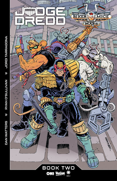 JUDGE DREDD/BIKER MICE FROM MARS #2 COVER C ANDREW KRAHNKE VAR