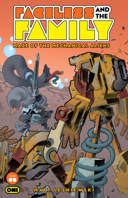FACELESS AND THE FAMILY MAZE OF THE MECHANICAL ALIENS #3 CVR A MATT LESNIEWSKI