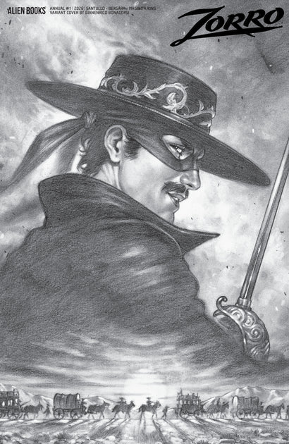 ZORRO ANNUAL #1 VARIANT D (BONACORSI B&W)