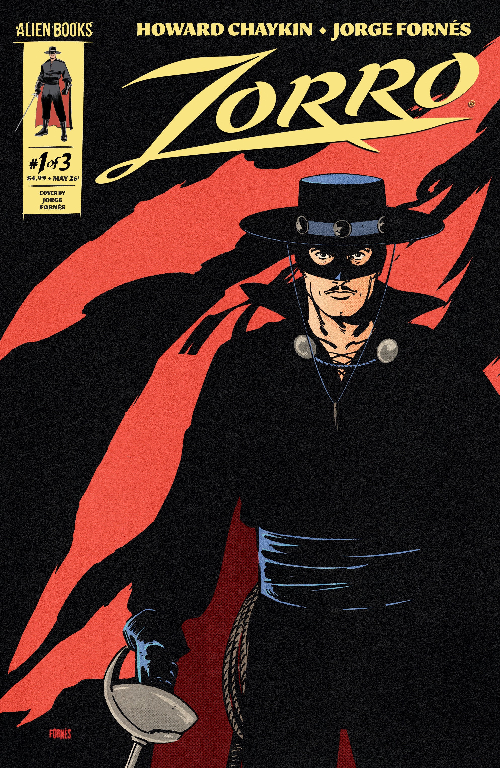 ZORRO #1 COVER A FORNÉS