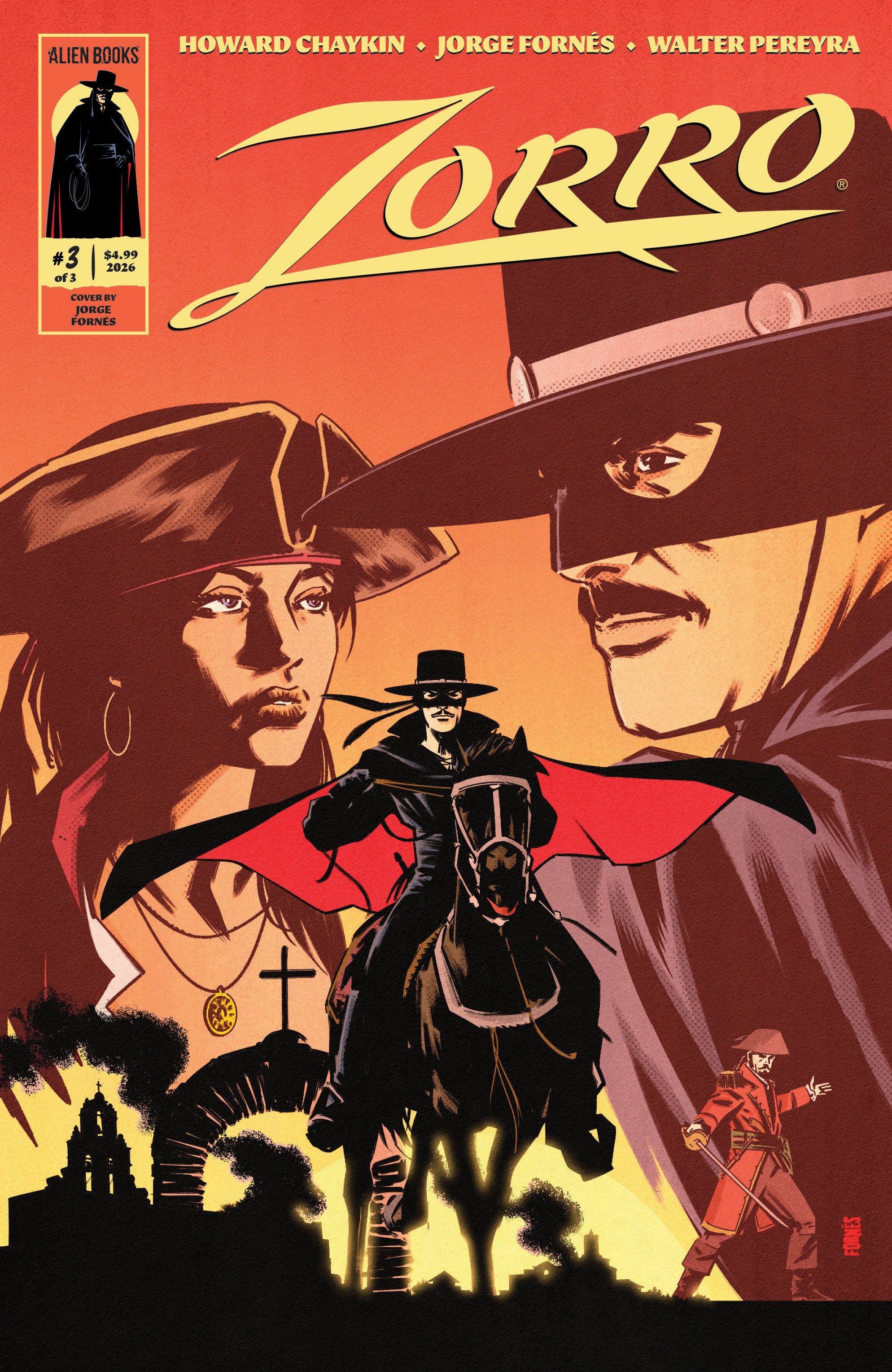 ZORRO #3 COVER A FORNÉS