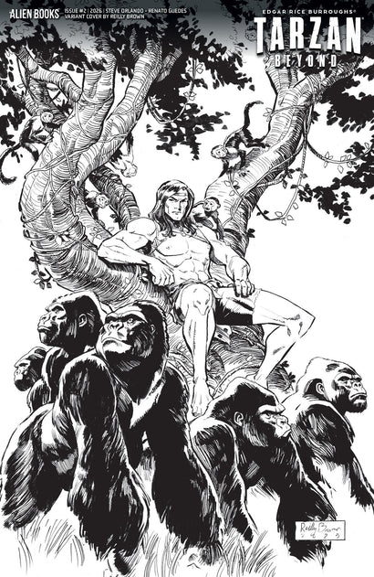 TARZAN BEYOND #2 VARIANT D BROWN B&W