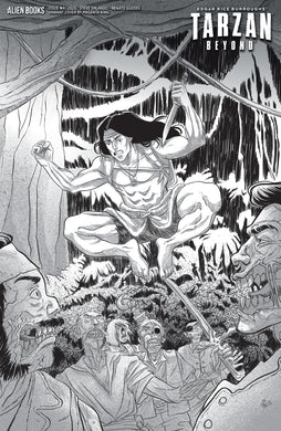 TARZAN BEYOND #4 VARIANT D (KING B&W)
