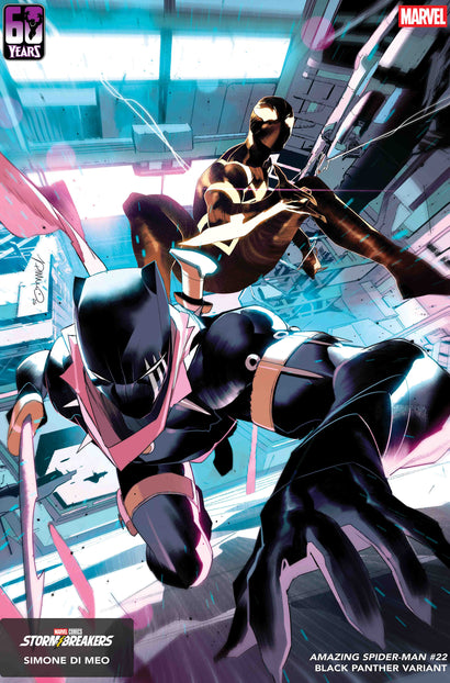AMAZING SPIDER-MAN #22 SIMONE DI MEO BLACK PANTHER VARIANT